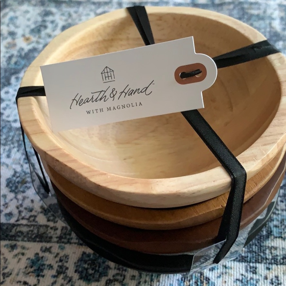 Hearth & Hand Wooden bowl set
